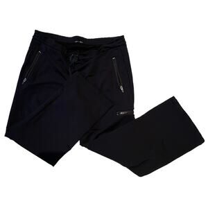 Theory Black Women's Size Large Cargo Drawstring Sweatpants